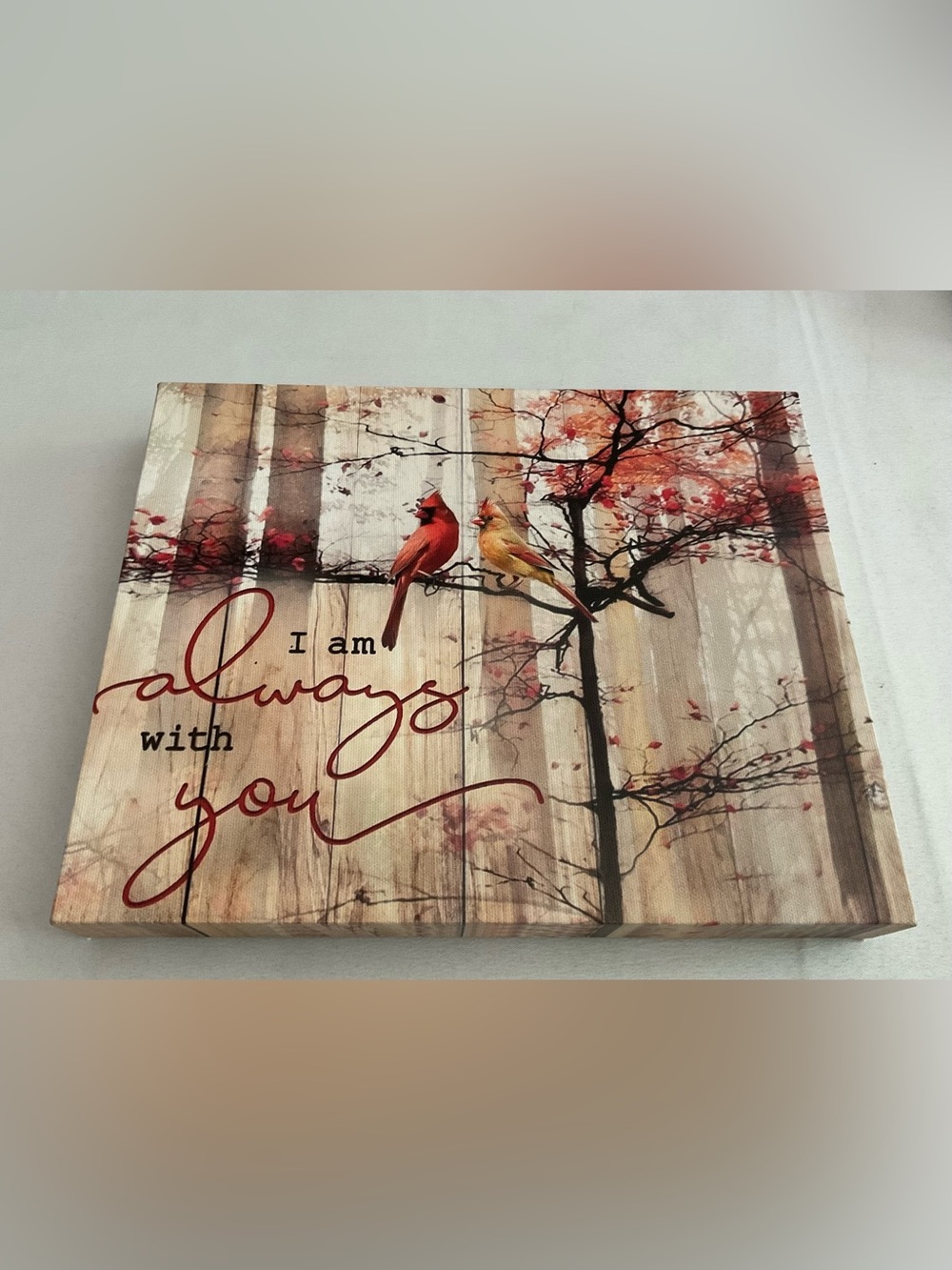 Wall Decor Or Freestanding Canvas Cardinal I’m Always With You